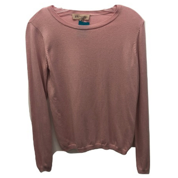 Philosophy Crew Neck Lightweight Sweater, Size S - Picture 1 of 2